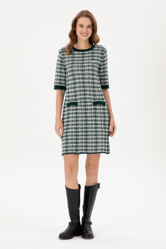Платье мини твидовое - G082SZ0TE0HAZIL Платье жен. (VR079, XS)