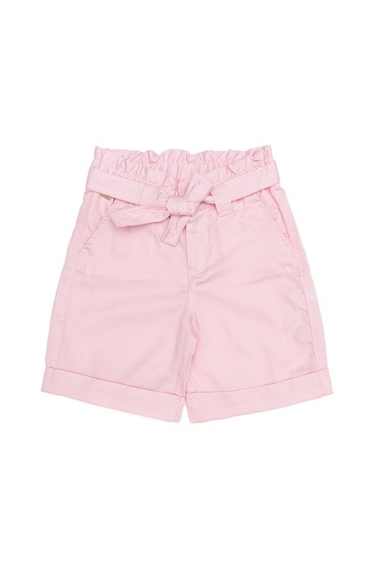 Шорты из лиоцелла с хлопком и льном с поясом - G084SZ0310ENTAFKIDS Бермуды жен. детс. (VR042, 6_7)