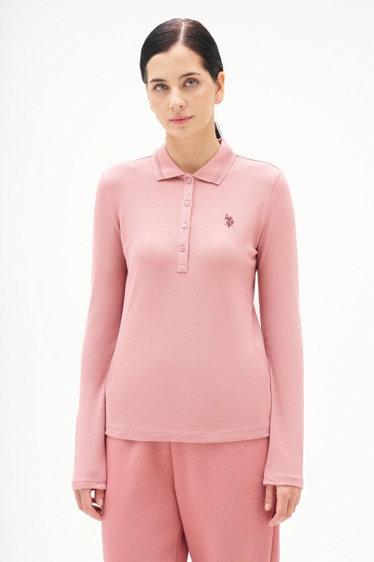 Поло с длинным рукавом из хлопка - G082SZ0820ART_TPG_SK025 Толстовка жен. (VR221, XS)