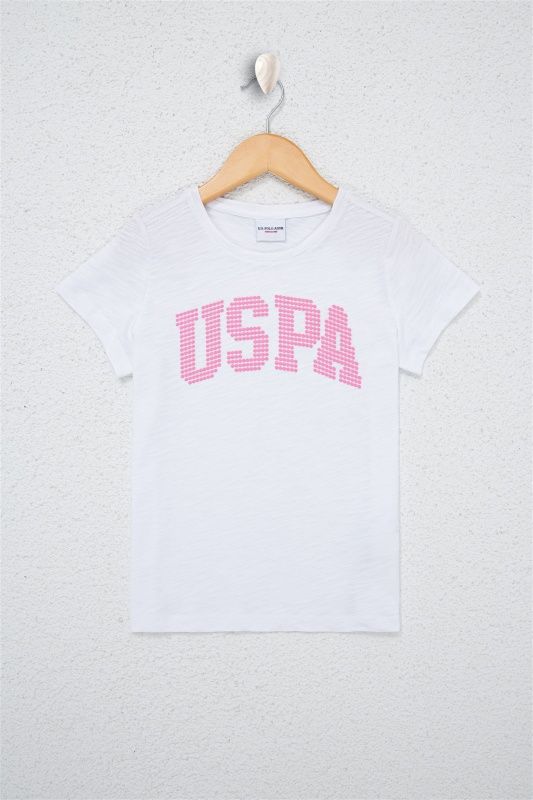 Футболка из хлопка с надписью для девочек - G084SZ0110KEAN-IY021 Футболка жен. детс. (VR013, 6_7)