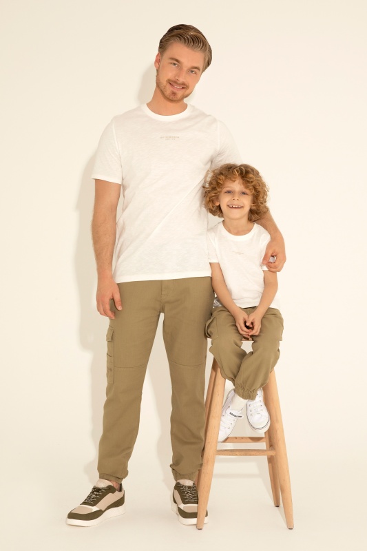 Брюки джоггеры с добавлением льна - G081SZ0780JOGGER24Y Брюки муж. (VR027, 36, 32)