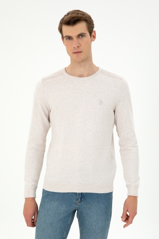 Джемпер из хлопка с рельефными деталями на плечах - G081SZ0TK0TD01_24K_R Кофта муж. (VR225, XS)