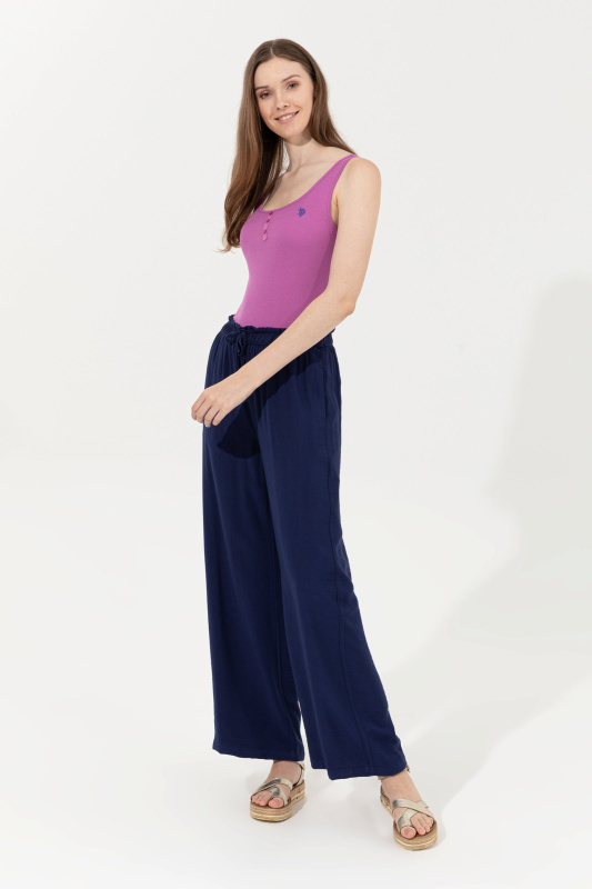 Брюки на кулиске широкие - G082SZ0780REYNA Брюки жен. (VR033, 40)