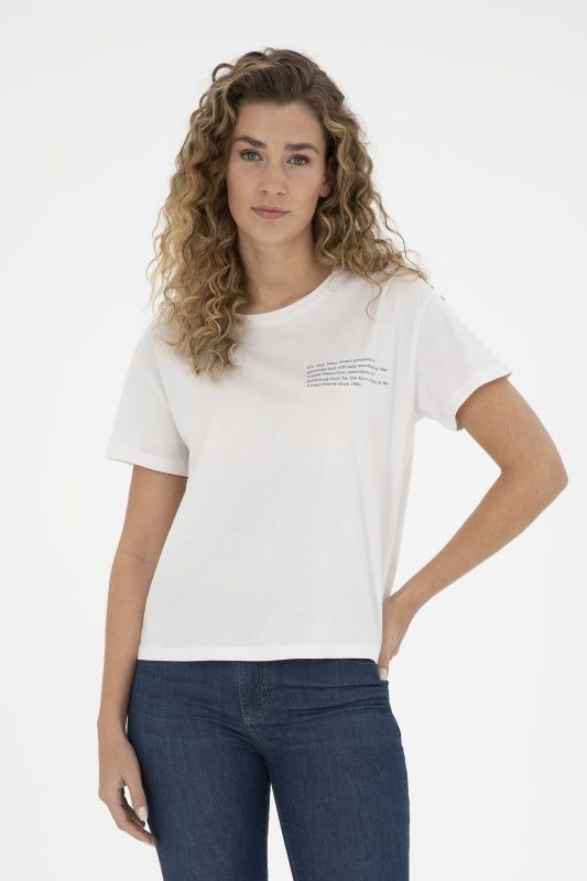 Футболка из хлопка с надписью - G082GL0110GAYLE Футболка жен. (VR019, XL)