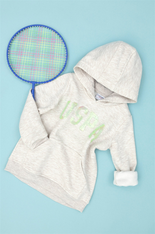 Худи с надписью из пайеток для девочек - G084SZ0820GIZMOKIDS-SK023 Толстовка жен. детс. (VR156, 5_6)