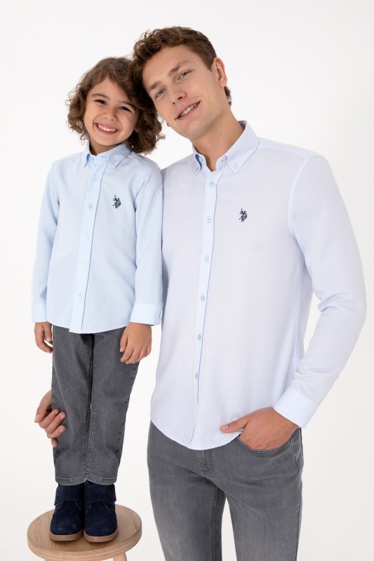 Рубашкаиз смесового хлопка для мальчиков - G083SZ0040E_METOKIDS25K Сорочка муж. детс. (VR003, 3_4)