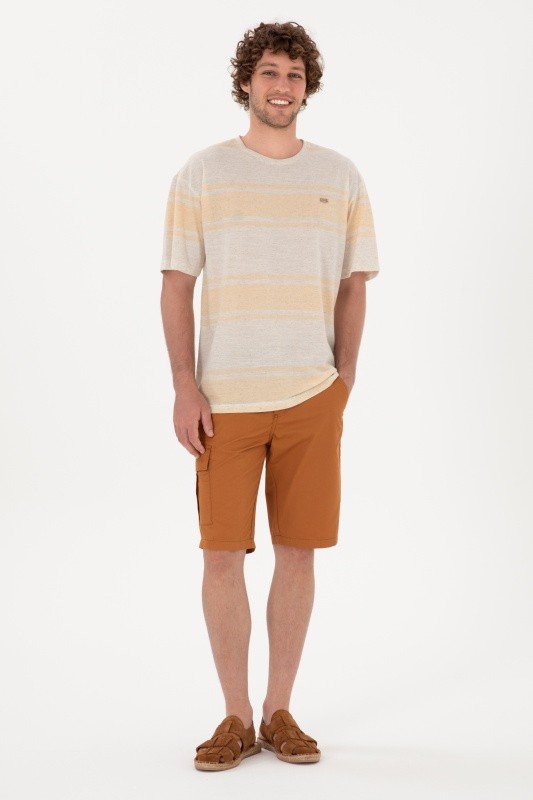Шорты карго из хлопка - G081SZ0310CURVIS Бермуды муж. (VR072, 34)