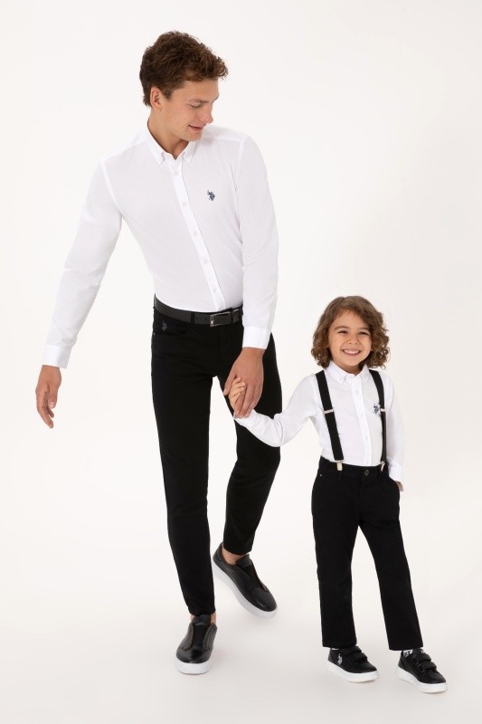Рубашкаиз смесового хлопка для мальчиков - G083SZ0040E_METOKIDS25K Сорочка муж. детс. (VR013, 3_4)