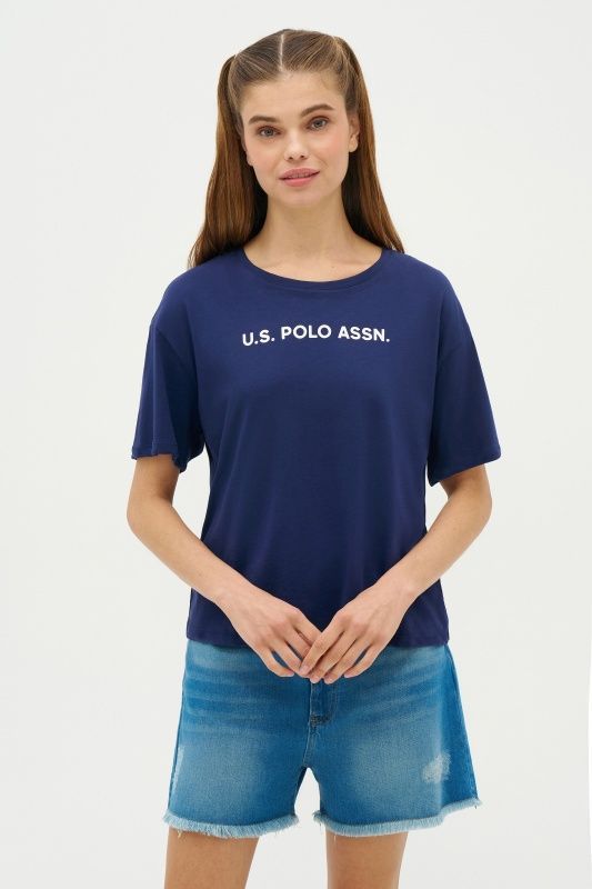 Футболка из хлопка с логотипом - G082SZ0110R-METTO Футболка жен. (VR033, XS)