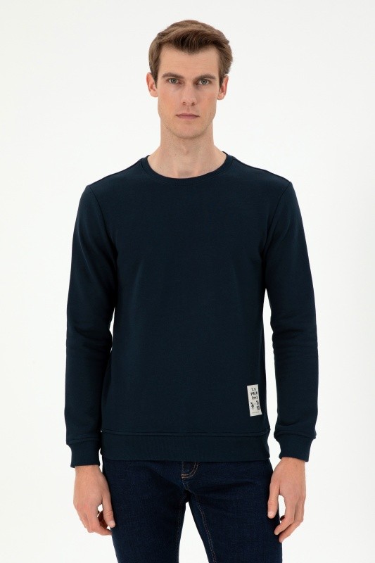 Свитшот с декоративной нашивкой - G081SZ0820ZELO_E Толстовка муж. (VR033, XS)