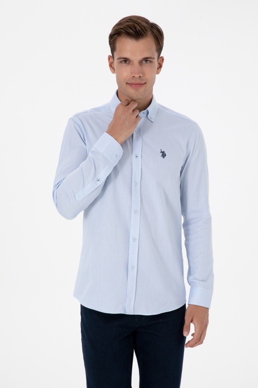 Рубашка из хлопка приталенная - G081SZ0040CEDRO025K Сорочка муж. (VR003, 4XL)