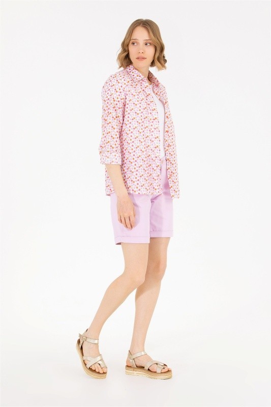 Шорты из хлопка с отворотами - G082SZ0310CLEA23Y Бермуды жен. (VR211, 34)