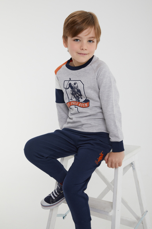Костюм на флисе со свитшотом и брюками для мальчиков - G083SZ0HF0US1120-G Костюм дом. муж. детс. (VR086, 9-10)