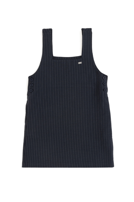 Сарафан из смесовой шерсти в полоску для девочек - G084SZ0320SIMO Платье жен. детс. (VR033, 7_8)