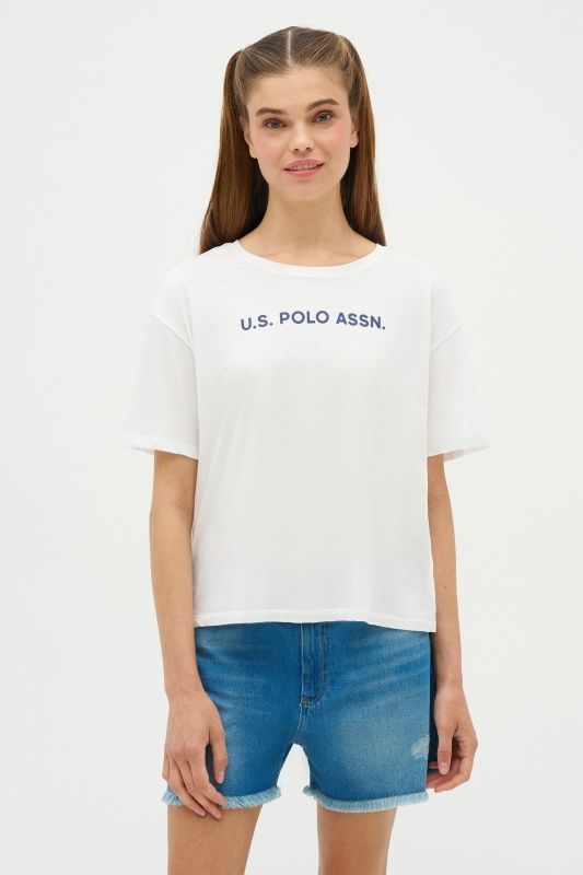 Футболка из хлопка с логотипом - G082SZ0110R-METTO Футболка жен. (VR013, XL)