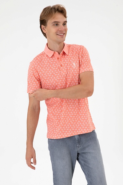 Футболка-поло из хлопка с принтом - G081SZ0110BUSAR Футболка муж. (VR041, S)