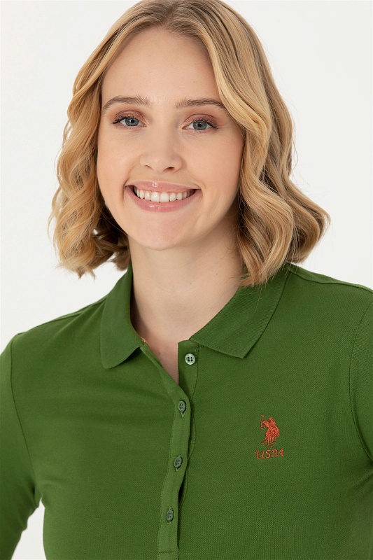 Поло с длинным рукавом из хлопка - G082SZ0820TPG-SK023 Толстовка жен. (VR054, XS)