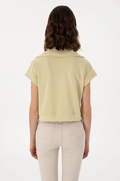 Толстовка без рукавов укороченная - G082SZ0110SENTI Футболка жен. (VR183, L)