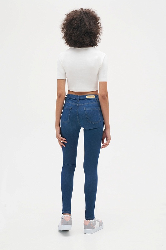 Футболка из хлопка укороченная - G082SZ0110R_PRUE Футболка жен. (VR019, XS)