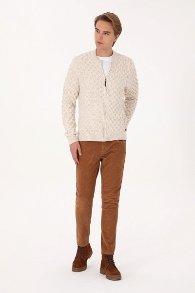Вельветовые брюки зауженные - G081SZ0780CORDUROY25K Брюки муж. (VR233, 34, 34)
