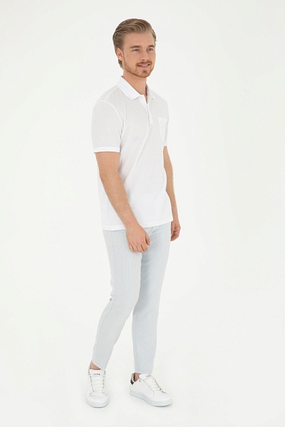 Брюки в полоску зауженные - G081SZ0780PARUS Брюки муж. (VR036, 40, 34)