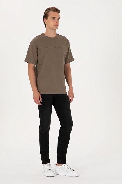 Футболка повседневная с карманом на молнии - G081SZ0110FEZHA Футболка муж. (VR052, XL)