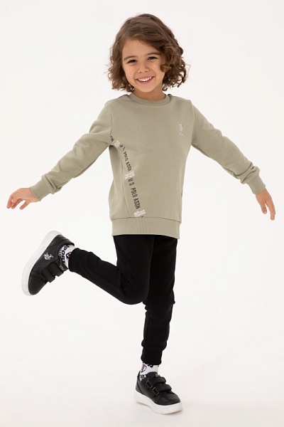 Свитшот и спортивные брюки хлопковые для мальчиков - G083SZ0HF0US2215 Костюм дом. муж. детс. (VR048, 4_5)