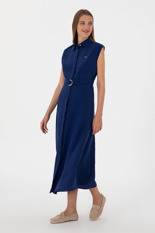 Платье-рубашка миди из модала - G082SZ0320BRONTA Платье жен. (VR033, 36)