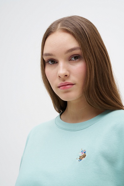 Свитшот с хлопком укороченный - G082SZ0820R_FELTA_SK024 Толстовка жен. (VR048, XL)