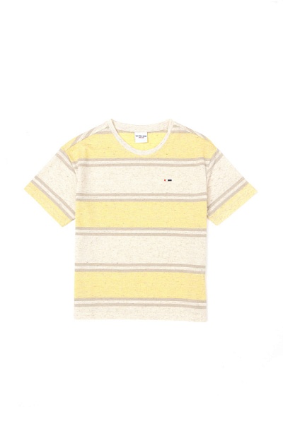 Футболка в полоску для мальчиков - G083SZ0110AFKAKIDS Футболка муж. детс. (VR043, 9_10)