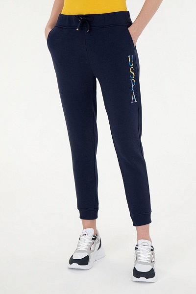 Спортивные брюки на манжетах зауженные - G082SZ0OP0PT0124 Брюки спорт. жен. (VR033, XL)