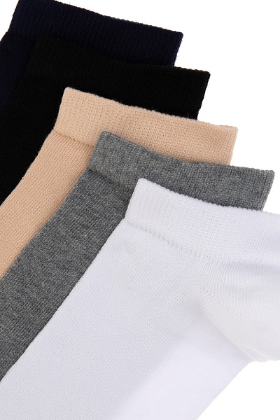 Носки хлопковые, 5 пар - A082SZ013P02COLORE_IY25 Носки жен. (VR013)