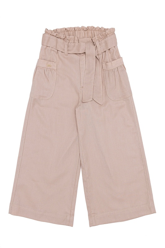 Кюлоты с добавлением льна для девочек - G084SZ0780MONITEKIDS Брюки жен. детс. (VR085, 7_8)