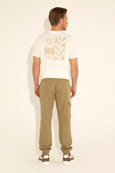 Брюки джоггеры с добавлением льна - G081SZ0780JOGGER24Y Брюки муж. (VR027, 36, 32)