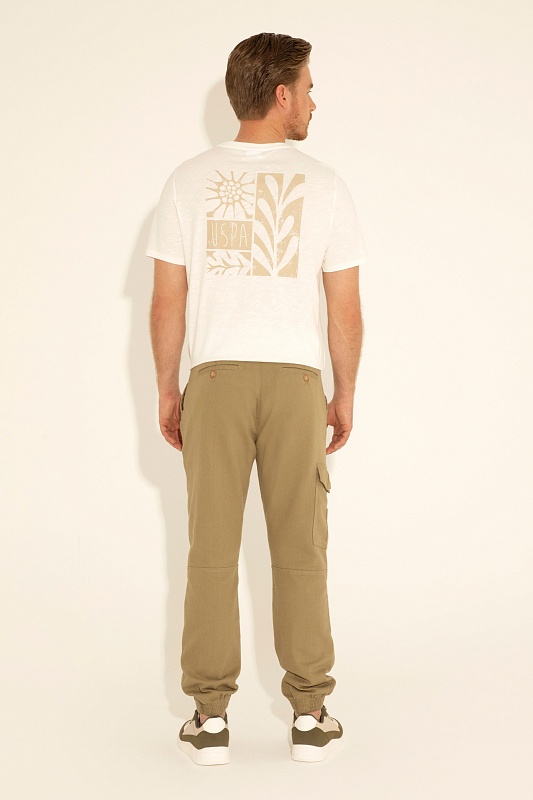 Брюки джоггеры с добавлением льна - G081SZ0780JOGGER24Y Брюки муж. (VR027, 36, 32)