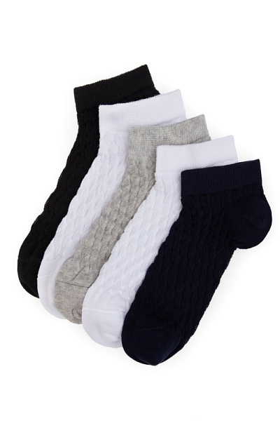 Носки хлопковые, 5 пар - A082SZ013P02BELVET_IY25 Носки жен. (VR033)
