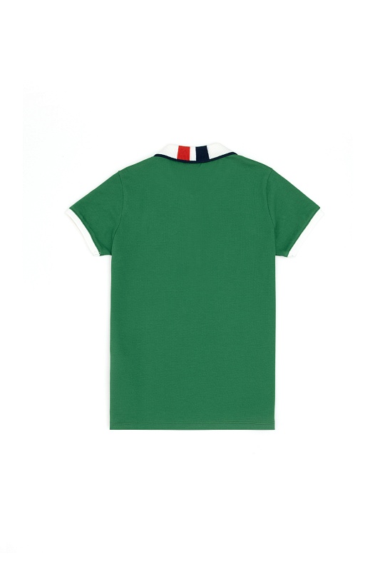 Футболка-поло из хлопка с контрастным дизайном для мальчиков - G083SZ0110SD01KIDSIY024 Футболка муж. детс. (VR054, 6_7)