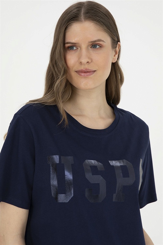 Футболка из хлопка с принтом свободная - G082SZ0110SEANIY24 Футболка жен. (VR033, 2XL)