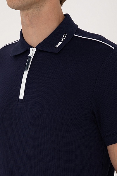 Футболка-поло молнией на воротнике - G081SZ0110S_PENCO Футболка муж. (VR033, XL)