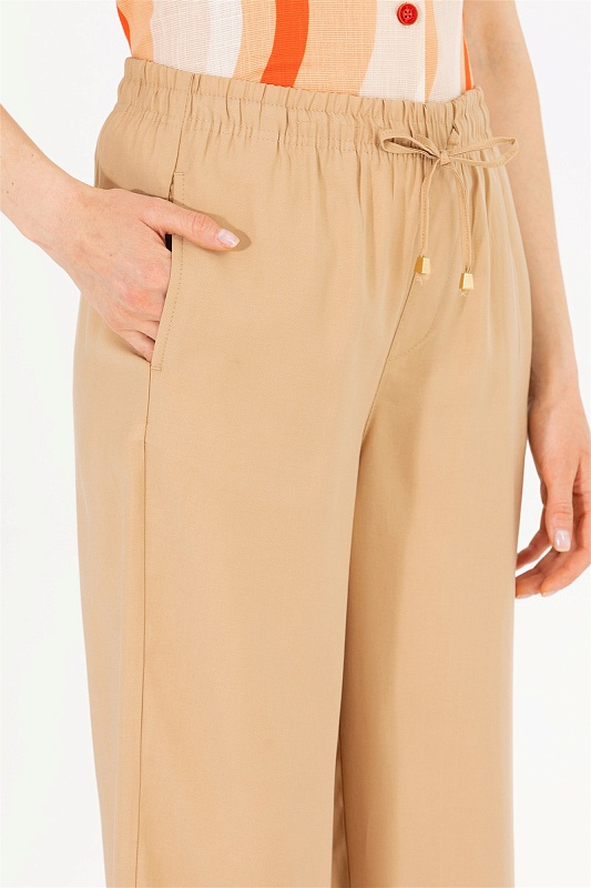 Брюки на кулиске с разрезами широкие - G082SZ0780GAYNO Брюки жен. (VR015, 32)