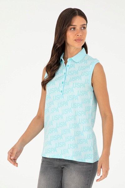 Футболка-поло из хлопка с принтом - G082GL0110GENTAF Футболка жен. (VR090, L)