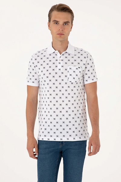 Футболка-поло из хлопка - G081SZ0110FOMS Футболка муж. (VR013, L)