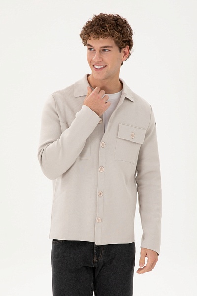 Кардиган на пуговицах с отложным воротником - G081SZ0TH0EX_DORLY Кардиган муж. (VR049, 2XL)