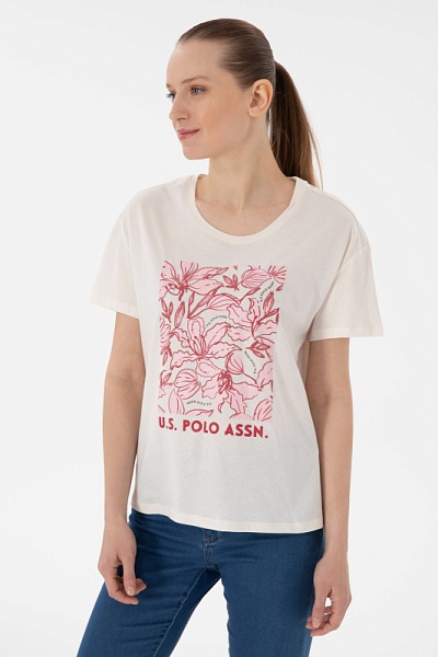 Футболка с принтом - G082SZ0110SRETA Футболка жен. (VR071, XS)