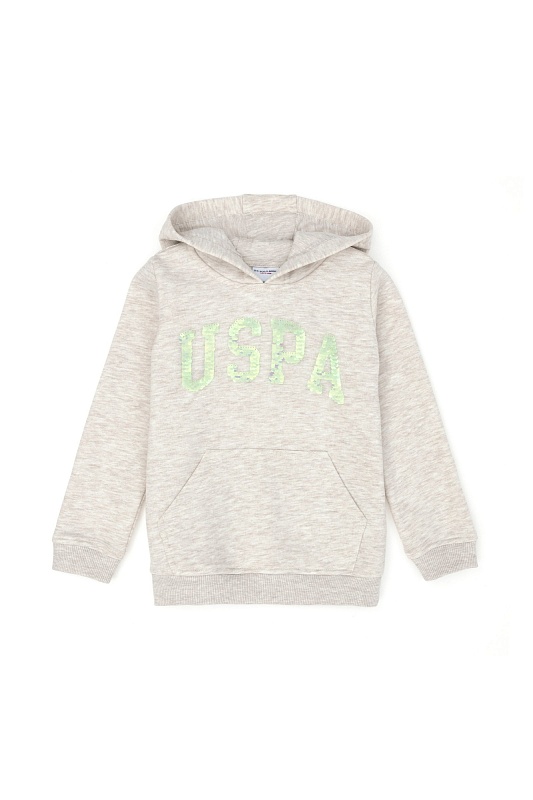 Худи с надписью из пайеток для девочек - G084SZ0820GIZMOKIDS-SK023 Толстовка жен. детс. (VR156, 5_6)