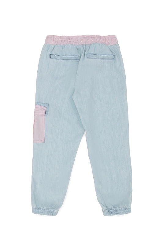 Джинсы летние на манжетах для девочек - G084SZ0800MIRENKIDS Джинсы жен. детс. (DN0021, 3_4)