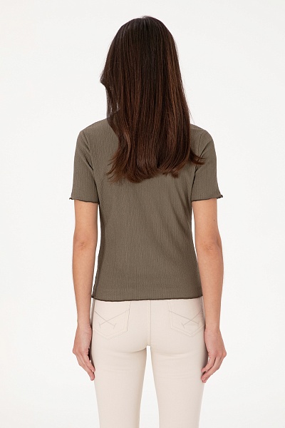 Футболка из жатого материала - G082SZ0OG0SELEN Рубашка жен. (VR052, M)