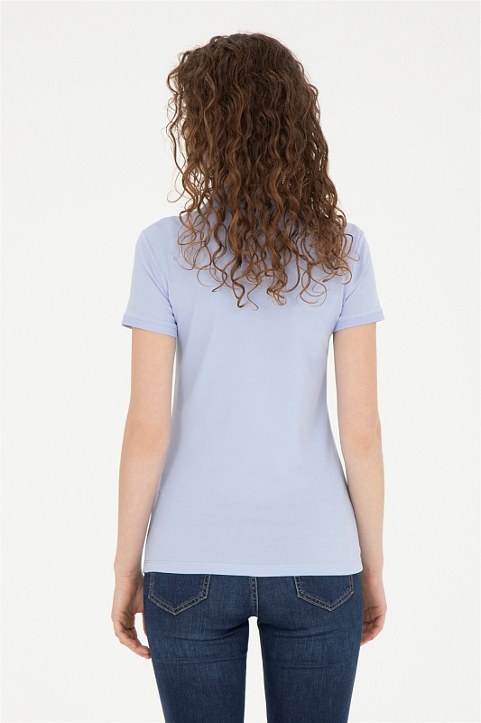 Футболка-поло из хлопка - G082SZ0110TP0123-CLR Футболка жен. (VR212, XS)