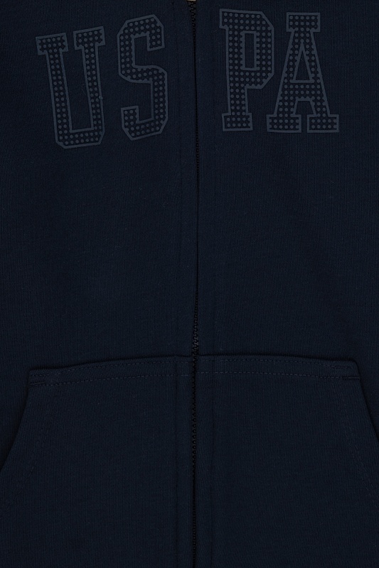 Толстовка на молнии с капюшоном для девочек - G084SZ0820RW01_SK024 Толстовка жен. детс. (VR033, 3_4)