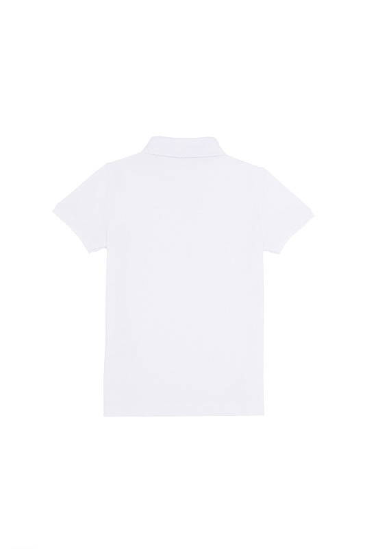 Футболка-поло из хлопка c принтом на планке для девочек - G084SZ0110TP01-IY023 Футболка жен. детс. (VR013, 3_4)
